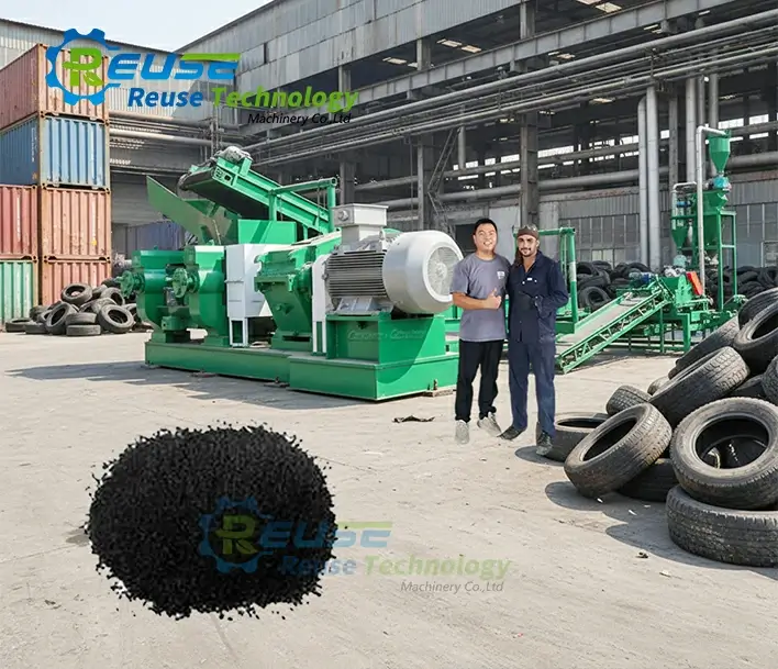 rubber cracking mill front view